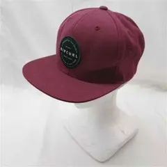 RIP CURL スナップバックキャップ バーガンディ メンズのサムネイル
