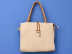 ベージュ トートバッグ ショルダーバッグのサムネイル
