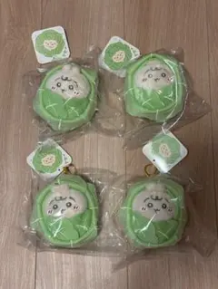 キャベツに包まれたうさぎマスコット　ちいかわベビー　　セット