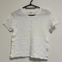 【美品】UNIQLO シャーリングトップス White