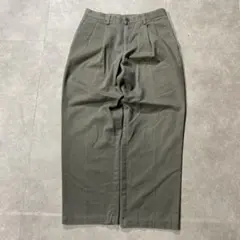 90s Dockers ワイド ツータック チノパン カーキ W31相当　カーキのサムネイル