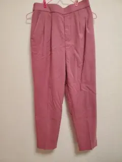 GLOBAL WORK　あったかウツクシルエットテーパードパンツ　ピンク