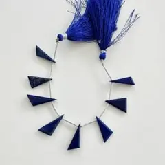 ♦︎天然石ビーズ♦︎ ラピスラズリ　三角形　トライアングル