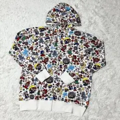 USJ ミニオン 総柄 ジップパーカー L 新品未使用 ユニバ - メルカリ