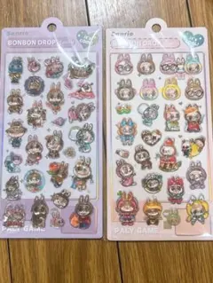 ラブブ うるちゅるボンボンドロップシール2点セット