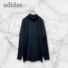 adidas アディダス　ハイネック　長袖　Tシャツ　インナー　黒　ブラック
