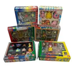 初期　ポケモンキッズ DX　指人形 ソフビ　ぬいぐるみ　セット