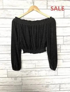 最終お値下げ価格！ ！オフショル ラメ トップス