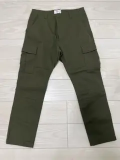 ikka カーゴパンツ Lサイズ カーキ色 KTN070のサムネイル