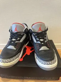 Air Jordan 3 ブラック/グレー/レッドのサムネイル