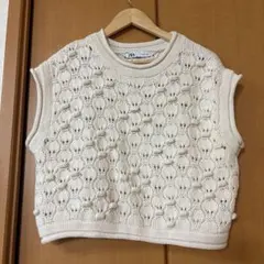 【3/22まで】【美品】ZARA ニット　ベスト