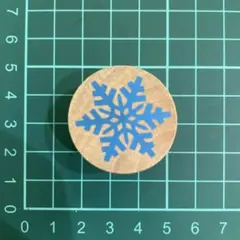 MARTHA STEWART雪の結晶 木製マウントラバースタンプ