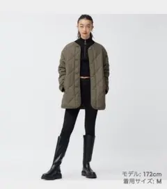 【新品未使用】GU ヒートパデット　2WAYオーバーサイズブルゾン　Sサイズ