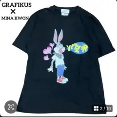 美品　グラフィクスwith MINA KWON ワーナーブラザーズ　Tシャツ　黒