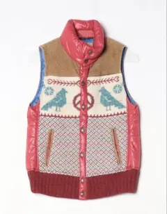 激レア ジーンナッソーズ 柄切替ダウンベスト Y2K 平成 マクブリング 90s