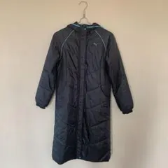 PUMA フード付きロングベンチコート Sサイズ 黒