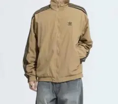 【正規店購入】adidas トラックジャケットM ベージュブラック トレフォイルのサムネイル