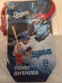 8/5～ 中日ドラゴンズ 大島洋平 縦長きんちゃく ドラゴンズ 匿名発送