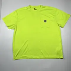 カーハート FORCE メッシュ ポケット Tシャツ ネオンイエロー XL
