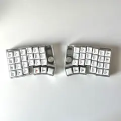 Cornix LP シルバー 無線分割キーボード(海外購入品) ケース付き