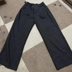 GU ヘリンボーンハイウエストパンツZ+E