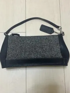 COACH ハンドバッグ グレー/ブラック