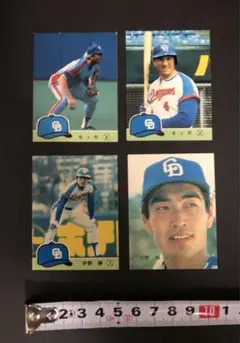 管理番号1533 中日ドラゴンズ モッカ、宇野勝 プロ野球カード4枚セット