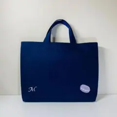 【お名前刺繍サービス】マカロン刺繍★レッスンバッグ（キルティングではない）