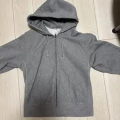 GU グレー フルジップパーカー