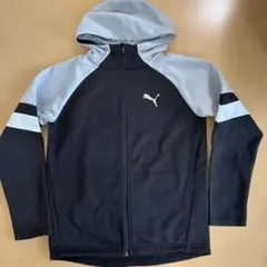 PUMA フード付きパーカー ブラック/グレー