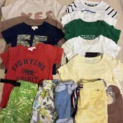 子供服 半袖Tシャツ ハーフパンツ まとめ売りサイズ90のサムネイル