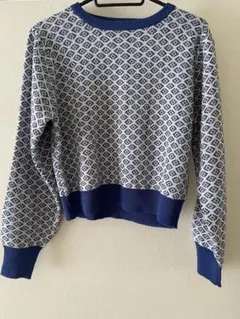 as know asニット ブルー系 フリーサイズ