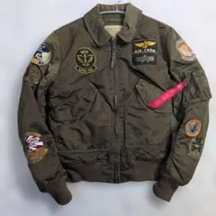 希少　極上フェード ALPHA CWU-45/P S 旭日旗パッチ キルティング