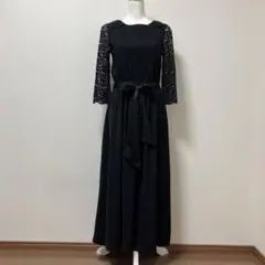 スウィートマミー　授乳ワンピース　ロング　ワンピース　授乳　春　ブラック　レース