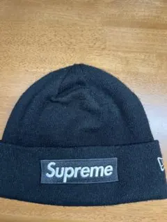 Supreme 黒 ニット帽