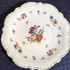 チューリンゲンドイツ製Rosenthal 花柄 波型皿32cmのサムネイル
