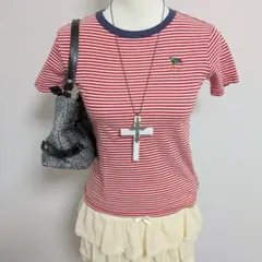 ラルフローレン Ｔシャツ ポニー ピチ ボーダー　y2k 平成