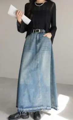 ジェナス　デニムロングスカート