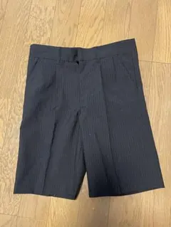 フォーマルショートパンツ 110 黒 ストライプ