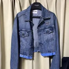 Miu Miu デニムジャケット L レディース 美品 軽やかで着回し◎ 1654119408.jpg