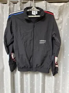 adidas ナイロンジャケット ブラック上下セット　セットアップ