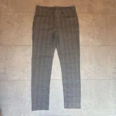 チェック柄 スキニーパンツ