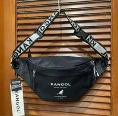 KANGOL ボディバッグ ウエストバッグ KGSA-BG00260 ブラックのサムネイル