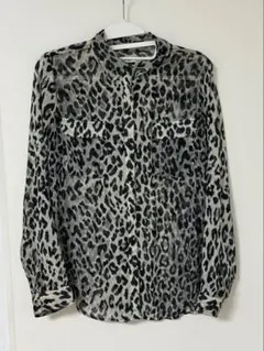 OLD NAVY ヒョウ柄 長袖シャツ Lサイズ　古着