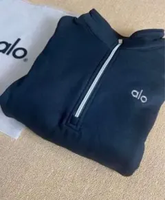 ALO YOGA ジップアップ トレーナー　スウェット　ブラックalo yoga