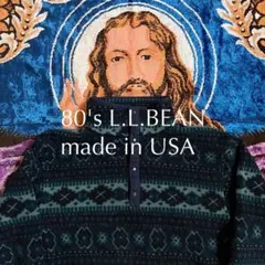 80s エルエルビーン　プルオーバーフリース　usa製