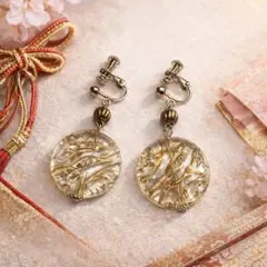 [着物にも] 和風デザイン イヤリング