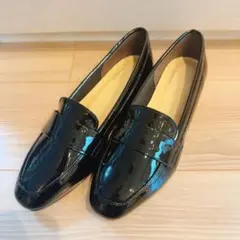 【新品】　イング　ローファー シューズ　レイン対応　24.0cm ブラックのサムネイル