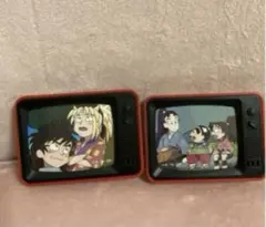 忍たま乱太郎トレーディングTV型スタンドバッジ 斉藤タカ丸 立花仙蔵