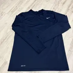 Nike DRI-FIT ネイビー 長袖Tシャツ XL